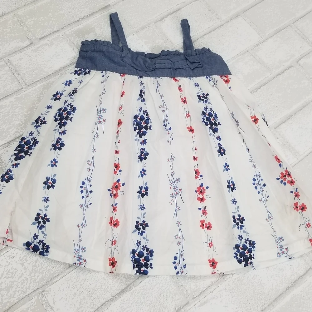 GAP Blue and White Floral Dress
